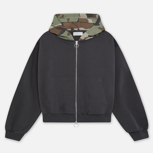 Sweat-shirt à capuche pour homme en gros, personnalisé, en molleton épais 100% coton, respirant, avec poche - Product Image 6