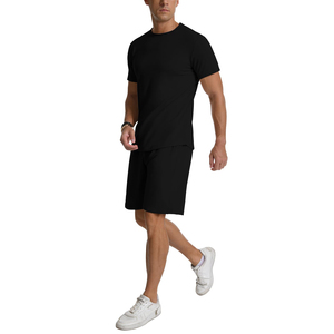 Ensemble de sport d'été pour hommes, respirant, anti-humidité, t-shirt à manches courtes et short, ensemble de survêtement de course à pied en 2 pièces - Product Image 5