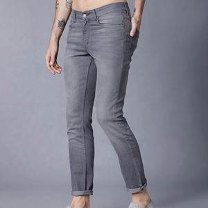 Jeans Ajustados para Hombre, Estilo Motero, Diseño Desgastado, Color Blanco Oscuro, Lavado, Disponibles para Dropshipping - Product Image 1