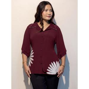 Chemise tendance pour femmes, couleur unie, coupe confortable, idéale pour le travail et les sorties du week-end, acheter directement auprès du fournisseur - Product Image 1
