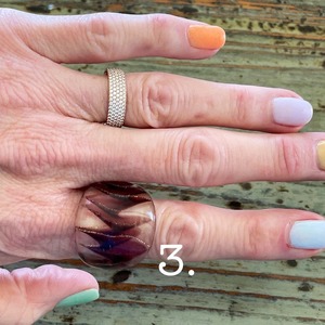 Direct Factory Supply Colorful Handmade Resin Rings with Custom <b>Molds</b> for Womens Fashion Available for Bulk Quantity 12 pcs set - Product Image 4