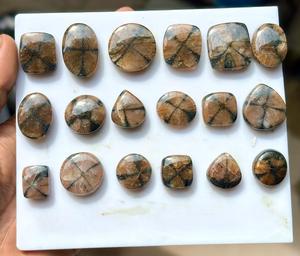 MAHNAJ GEMS Wholesale Natural Chiastolite Pear Cut Mixed Shapes Polished Crystals 3-5mm for Healing Jewelry Making Loose Price - Product Image 6