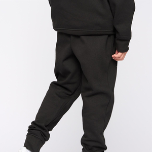 Conjunto Deportivo Unisex con Capucha, Sudadera y Pantalones Largos de Algodón, Corte Holgado Informal, Color Sólido, para Otoño - Product Image 4