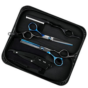 กรรไกรตัดผมมืออาชีพ กรรไกรซอยผม กรรไกรตัดผมตรง ใบมีดสแตนเลส ชุดอุปกรณ์จัดแต่งทรงผมสำหรับร้านตัดผม - Product Image 1