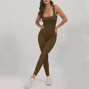 Combinaisons de sport pour femmes, respirantes, en tricot sans couture, de haute qualité, pour l'été, pour le sport et le yoga - Une pièce unie - Product Image 3