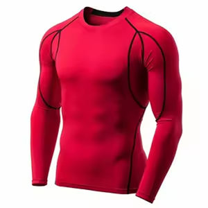 Chemise de sport unisexe à manches longues UPF50 protection UV, légère, compressive, séchage rapide, pour la natation, le surf, la gym - Product Image 6