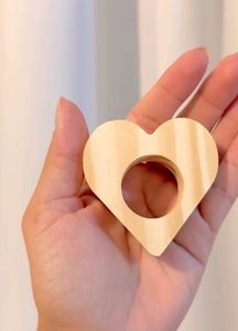 Anillo de servilleta de madera hueco con forma de dibujos animados, decoración de mesa, accesorio para fiestas, 4.5cm de ancho, diseño duradero, soporte de servilletas de lujo para bodas - Product Image 2