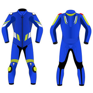 Combinaison de moto de haute qualité pour hommes, équipement de course en cuir avec protections pour la sécurité des motards sur la route - Product Image 3