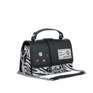 Bolso de hombro negro formal para hombre P36296 - Product Image 2