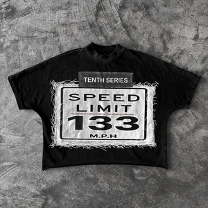 Streetwear Custom Photo Print Applique Embroidery Raglan T-<b>shirt</b> Tees Vintage Acid Wash Graphic Cropped Boxy T <b>Shirt</b> Men - Product Image 4