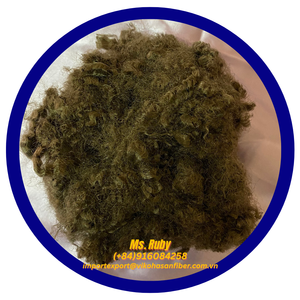 Low Price 7D HS Brown Recycled Holow Siliconized from Vikohasan PSF Manufacturer for filling toy pillow <b>sofa</b> and carpet making - Product Image 5