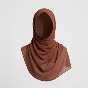 Hiyab de Chifón de Color Sólido para Mujer, Transpirable, para Uso Diario, Pañuelo Étnico de Oriente Medio - Product Image 1
