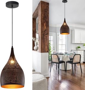 Lampe suspendue en métal tendance, style industriel moderne, pour bureaux, restaurants et cafés. - Product Image 6