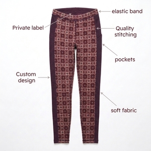 กางเกงเลกกิ้งผู้หญิงขายดี ผ้ายืดสแปนเด็กซ์ โพลีเอสเตอร์ ดีไซน์ใหม่ สำหรับออกกำลังกาย ใส่เล่นกีฬา หรือกิจกรรมกลางแจ้ง ป้องกันการโป๊ยืด - Product Image 4