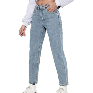 Pantalones Vaqueros Personalizados para Mujer 2026, de Alta Calidad, Cómodos, Elásticos, Ajustados, Azules, de Pierna Recta, Estilo Casual - Product Image 1