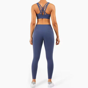 Ropa de Yoga al por Mayor para Mujer, Nuevo Estilo, Conjuntos de Yoga Transpirables a la Moda, Leggings y Conjuntos de Sujetador Deportivo para Mujer - Product Image 6