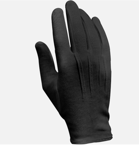 ถุงมือผ้าฝ้ายสีขาวพรีเมียม ขนาดกลาง สำหรับงานพิธีการและงานรับรองเกียรติยศ - Product Image 1