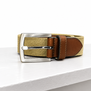 Wholesale OEM/ODM Brand Fashion Mens Nylon Braided <b>Elastic</b> Stretch Casual <b>Belt</b> Steel Pin Buckle 150cm Length 3.0cm Width 003 - Product Image 1