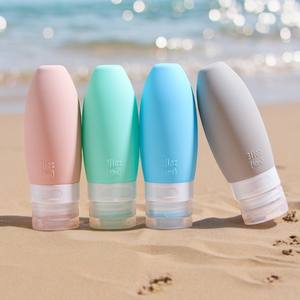 Botella de Viaje de Silicona de 90 ml, Botellas Pequeñas para Champú - Product Image 1