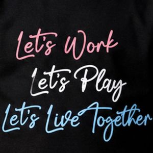 T-shirt graphique noir à manches courtes pour tout-petits, imprimé lettres colorées, col rond, décontracté, léger, mode quotidienne pour garçons - Product Image 6