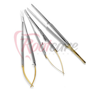Ensemble de 3 outils de précision Castroviejo : Porte-aiguilles micro, Ciseaux et Pince à épiler – Meilleures ventes - Product Image 5