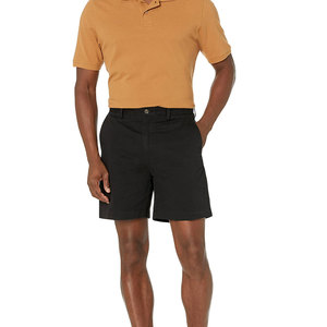 Shorts Bermuda Vintage Vert Uni en Coton pour Homme avec Cordon de Serrage et Poches, Style Décontracté, Coupe Mi-Haute - Product Image 3