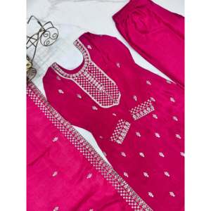 Conjunto de ropa de fiesta para mujer de diseño Dupatta con encaje elegante - Product Image 6