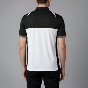 Chemises polo homme 100% coton de haute qualité, bicolores, impression DTF personnalisée, manches courtes, respirantes, vêtements décontractés d'été. - Product Image 6