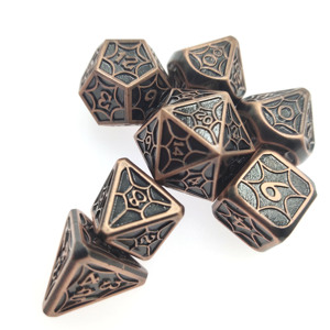 Dés en métal Pathfinder <span class=keywords><strong>Call</strong></span> of Cthulhu Shadowrun Warhammer Blades in the Dark pour D&D TRPG D20 D6 D10 D100 D4 D8 en résine à bords tranchants - Product Image 2