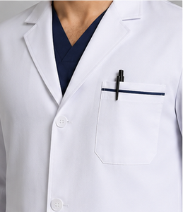 Blouse de laboratoire blanche à manches longues pour médecins et scientifiques, uniforme médical respirant en polycoton, pour hôpitaux, pharmaciens et chimistes - Product Image 3