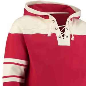 Maillot de hockey sur glace personnalisé pour homme en mesh à col en V, logo et numéro personnalisables, t-shirt style rétro streetwear. - Product Image 3