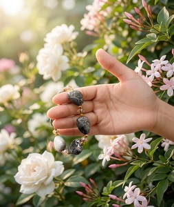 Bracelets en résine de style bohème, faits à la main, forme et couleur personnalisées, irréguliers, épais, cadeau de mariage - Product Image 6