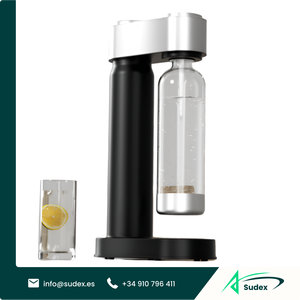 Sudex HR-185 OEM ODM Máquina para Hacer Agua con Gas y Refrescos con Botella PET de 1L, Certificación LFGB, Empaque en Caja de Regalo para Uso Doméstico - Product Image 1