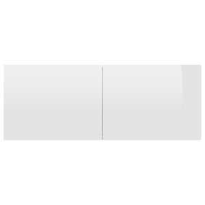 Set di 3 pezzi di armadi TV in legno bianco lucido per soggiorno - Product Image 5