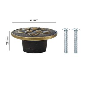 Poignée de meuble en laiton artisanale pour armoires de cuisine, tiroirs, placards, portes de meubles, décorative, vintage, robuste - Product Image 6