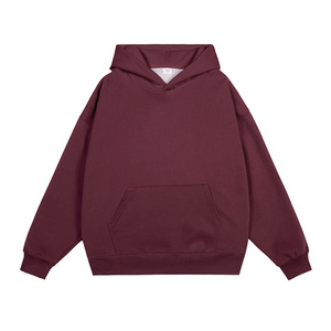 High Quality No Strings Blank Hoodie Custom Thick Cotton Heavyweight Oversized Hoodies 2026 - Product Image 6
