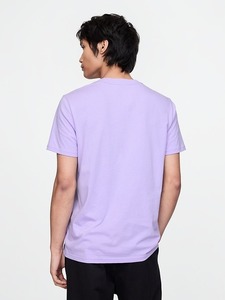 T-shirt décontracté pour homme en jersey de coton écologique 200g, coupe ample, col rond, manches courtes, couleur unie - Product Image 1