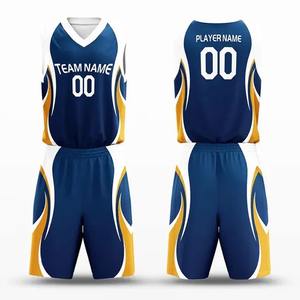 Ensemble de maillots de basketball haute performance, design personnalisé, tissu en maille respirant, fournisseur d'uniformes de compétition - Product Image 2