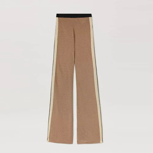 100% High Quality Latest Design Solid Plain Color Flare <b>Trouser</b> For Women's Fashionable Stylish Cotton flared ladies <b>trouser</b> - Product Image 6