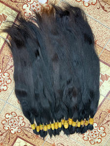 Extensions de cheveux humains vierges vietnamiens de Hanoï, prix d'usine, en vrac, toutes les couleurs compatibles, emballage inclus - Product Image 6