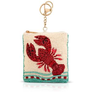 Breloque de téléphone élégante en perles de rocaille brodées, porte-clés unique en perles de rocaille brodées, design ethnique - Product Image 1