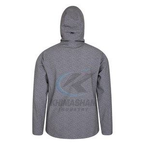 เสื้อแจ็คเก็ตกันลมสำหรับผู้ชาย ดีไซน์ทนทานและมีสไตล์ ผลิตจากวัสดุที่เป็นมิตรต่อสิ่งแวดล้อม ระบายอากาศได้ดี คอปกตั้ง พร้อมโลโก้ด้านหน้า เหมาะสำหรับฤดูหนาว - Product Image 4
