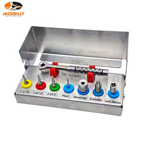 Kit d'osteotomes Lift en acier inoxydable, instruments chirurgicaux dentaires pour implants, droits, décalés et concaves, pour rehaussement osseux et rehaussement du sinus - Product Image 4