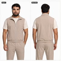 Veste sans manches légère en laine pour homme, style décontracté, personnalisable, pour l'automne, service OEM