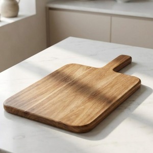 Tabla de cortar de madera de acacia lisa de 15 x 7 pulgadas con asas para arte de resina epoxi, venta al por mayor con envío gratis en EE. UU. - Product Image 6