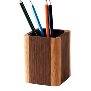 Wooden <b>Storage</b> <b>Basket</b> <b>Rectangle</b> 21x14x8cm Minimalist Office Organizer for Kitchen Neatening Single Tier Standing Type - Product Image 3