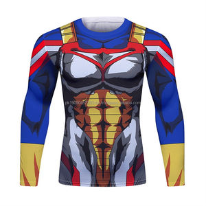 Camiseta de surf de compresión Sve larga con estampado personalizado para hombres Diseño liso Protección S y Jiujitsu Rashguard para MMA - Product Image 6