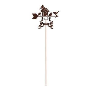 Indicador meteorológico de pájaro volador con brújula, adorno de jardín para exteriores, estilo tradicional, resistente a la intemperie, instalación con estaca - Product Image 5