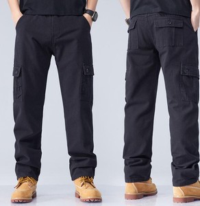 Pantalon cargo homme décontracté en coton 100% léger et écologique, coupe droite, multi-poches, grande taille, nouvelle collection, vente flash - Product Image 3