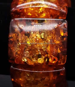 กำไลข้อมือแฟชั่นเรซินทุนงานฝีมือสำหรับผู้หญิงกำไลข้อมือสีแบรนด์จากงานฝีมือทำจากเรซินอินเดีย - Product Image 4